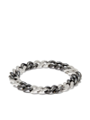 SHAY 18KT WHITE GOLD ESSENTIAL LINK DIAMOND AND CERAMIC BRACELET