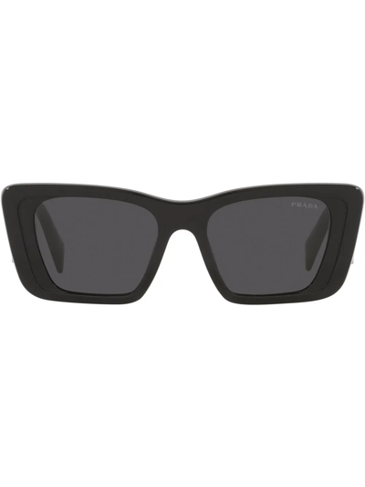 Prada Square Frame Sunglasses In Black