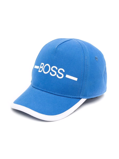 Bosswear Babies' Logo印花棒球帽 In Blue