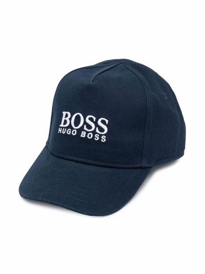 Bosswear Babies' Logo刺绣棒球帽 In Blue