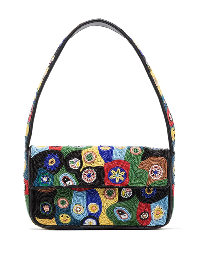 STAUD TOMMY BEADED SHOULDER BAG 