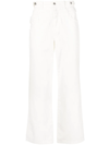 FENG CHEN WANG LAYERED HIGH-WAISTED JEANS