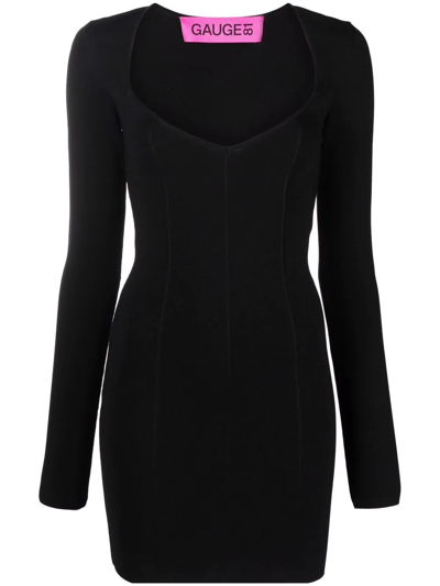 Gauge81 Women's Villar Ribbed-knit Mini Dress In Black,green