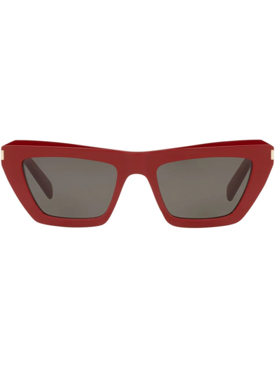Saint Laurent Cat-eye Sunglasses In Red