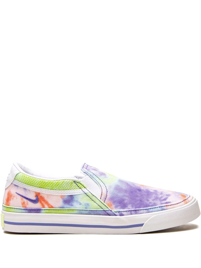 Nike Women's Court Legacy Tie-dye Canvas Slip-on Casual Trainers From ...