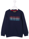 TRUSSARDI JUNIOR LOGO-PRINT CREWNECK SWEATSHIRT