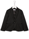 Paolo Pecora Fitted Single-breasted Blazer In Black