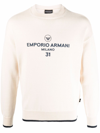 EMPORIO ARMANI LOGO CREW-NECK JUMPER