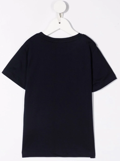 Cesare Paciotti 4us Kids' Logo-print T-shirt In Blue