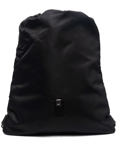 Alyx Patch-detail Drawstring Backpack In Black