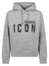 Dsquared2 Man Sweatshirt Grey Size L Cotton In Grey