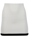 Alexander Wang T Mini Skirt With Logo Jacquard Trim In White