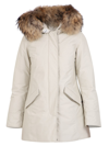 Woolrich Ivory Polyester Luxury Arctic Down Jacket In White