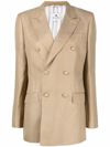 Etro Double-breasted Jacket In Brown