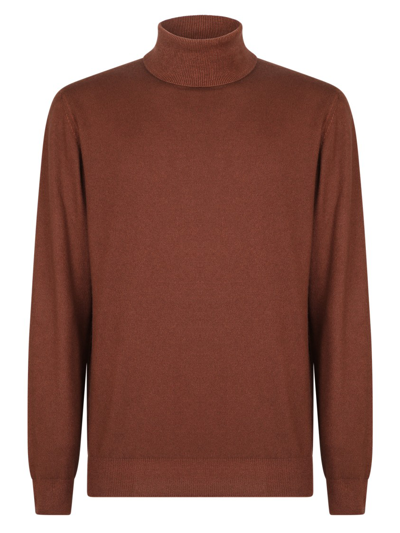 Boglioli Relaxed Fit Sweater In Brown