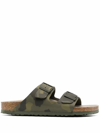 Birkenstock Arizona Soft Footbed Sandals In Green