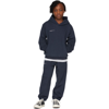 PANGAIA KIDS NAVY ORGANIC COTTON 365 HOODIE