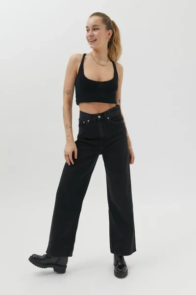 Levi's High Loose Straight Leg Jeans In Black