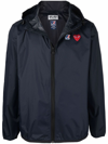 Comme Des Garçons Play X K-way Nylon Water-resistant Jacket In Blue