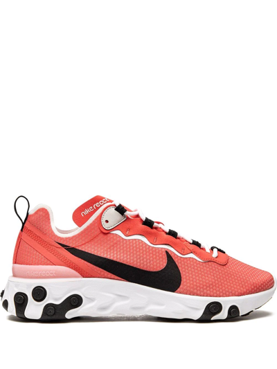 Nike React Element 55 Sneakers In Pink