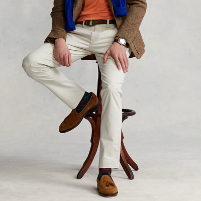 Polo Ralph Lauren Stretch Straight Fit Washed Chino Pant In Dove Grey