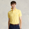 Ralph Lauren Custom Slim Fit Mesh Polo Shirt In Empr Yellow Heather