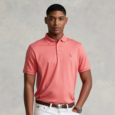 Ralph Lauren Classic Fit Soft Cotton Polo Shirt In Highland Rose Heather