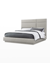 Interlude Home Quadrant King Bed In Grey