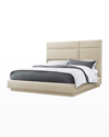 Interlude Home Quadrant King Bed In Ecru