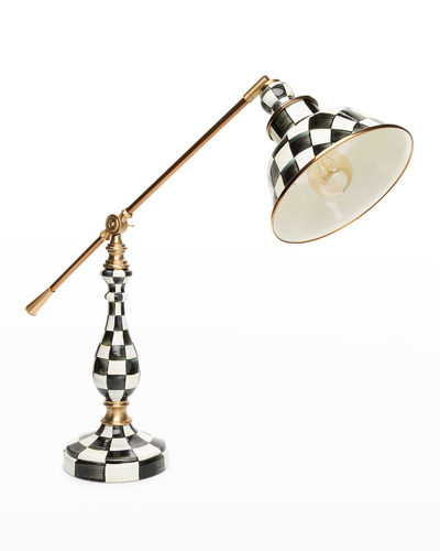 MACKENZIE-CHILDS COURTLY CHECK 22" READING TABLE LAMP