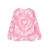 Red Valentino Tie-dye Heart Pattern Sweatshirt In Pink And White