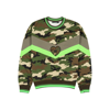 Dolce & Gabbana Logo-plaque Camouflage-print Sweatshirt In Multicoloured
