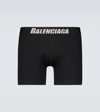 BALENCIAGA LOGO COTTON-BLEND BOXER BRIEFS