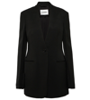 Jil Sander Wool Single Breast Blazer Jacket In Black