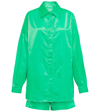 The Frankie Shop 'perla' Concealed Placket Oversized Shirt Jacket In Kelly Green