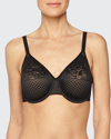 Wacoal Visual Effects Soft Cup Lace Minimizer Bra In Black