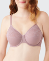 Wacoal Visual Effects Minimizer Lace Bra In Woodrose