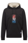 Hugo Boss Boss & Nba Hooded Sweatshirt With Dual Branding In Nba Generic