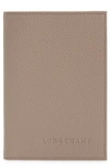 Longchamp Women's Le Foulonné Leather Passport Cover In Turtle Dove