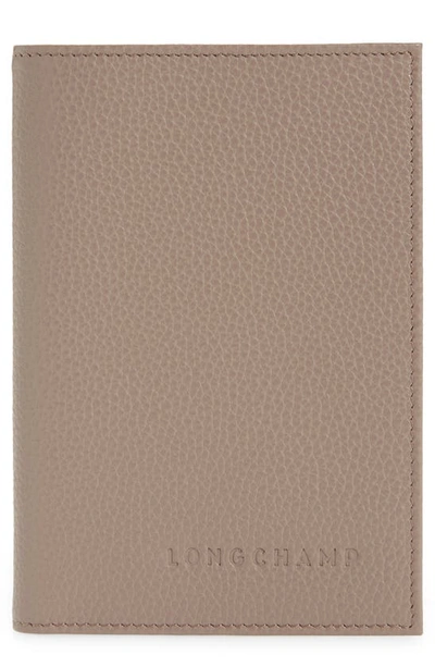 Longchamp Women's Le Foulonné Leather Passport Cover In Turtle Dove