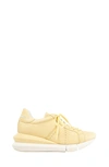 Paloma Barceló Woman Sneakers Pastel Yellow Size 9.5 Leather In Pastel Yellow