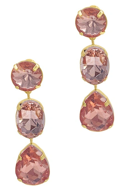 Adornia Sherbert Drop Earrings In Pink