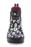 Joules Wellibob Short Rain Boot In Navleopard