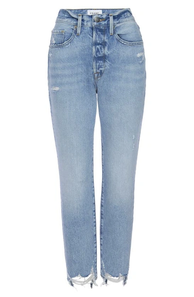 Frame Le Original Ripped High Waist Crop Jeans In London