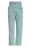 Isabel Marant Étoile High-rise Straight-leg Jeans In Celadon