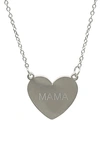 ADORNIA WATER RESISTANT MAMA HEART NECKLACE