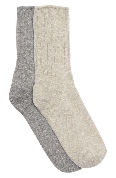 Hue Tweed Ribbed Boot Socks In Chinos Pack