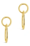 Sterling Forever Interlocking Circle Stud Earrings In Gold