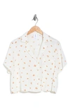 Abound Sustainable Camp Shirt In Ivory Soft Rose