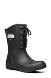 Bogs Amanda Ii Lace-up Waterproof Boot In Black